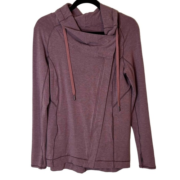 Lululemon Coast Easy Wrap- Heathered Misty Merlot - Picture 6 of 14